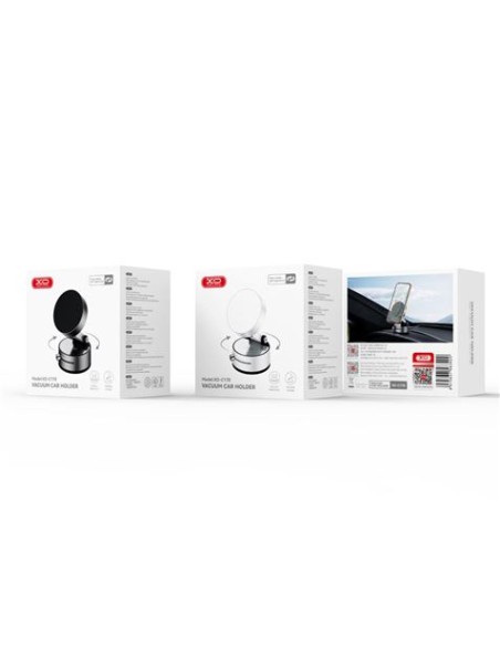 SOPORTE COCHE SMARTPHONE POR VACIO /MAGNETICO C170 BLANCO XO