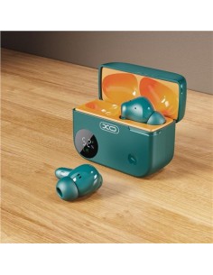 AURICULARES TWS CON CAJA LCD G34 VERDE XO 2