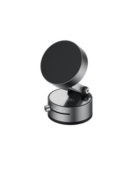SOPORTE COCHE SMARTPHONE POR VACIO / MAGNETICO C170 NEGRO XO