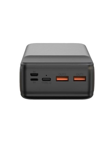 POWERBANK PR201 30000MAH | 2 ENTRADAS | 3 SALIDAS | 65W | LCD XO NEGRO