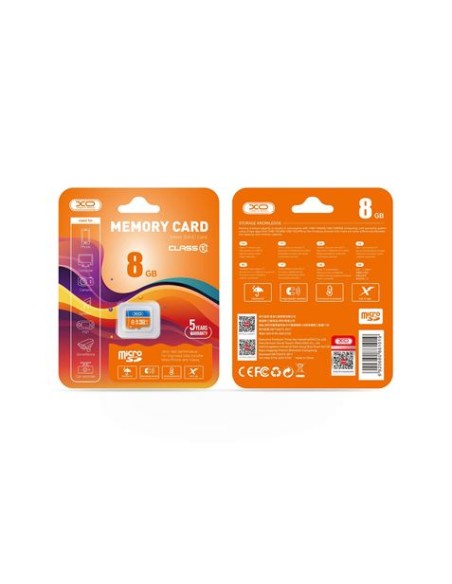 TARJETA MEMORIA MICRO SD 8GB CLASE 10 XO