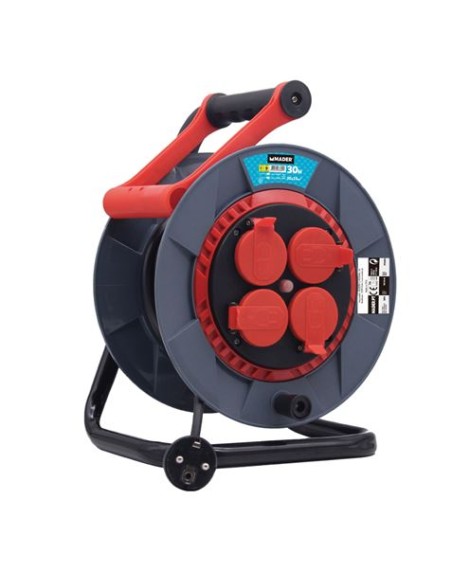 ENROLLADOR DE CABLE 30 METROS 3X2.5MM CABLE CON TAPA MADER