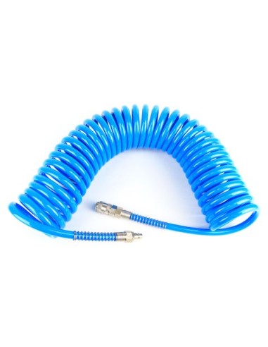 MANGUERA ESPIRAL AZUL 10 METROS AIRE COMPRIMIDO MADER