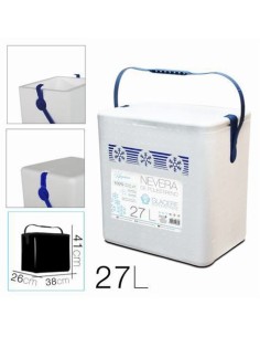 NEVERA DE POLIESTIRENO 27 LITROS CON ASA PLASTICO