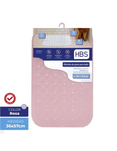ALFOMBRA GOMA NATURAL - 450G ROSA HBS