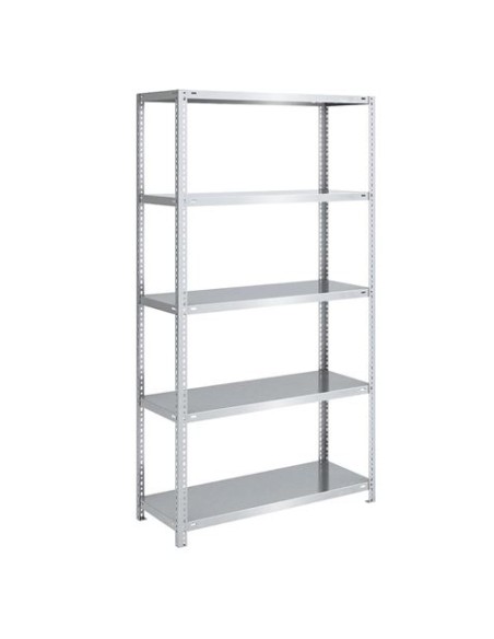 ESTANTERIA ACERO GALVANIZADO 5 BALDAS 90X30X180CM BLIM