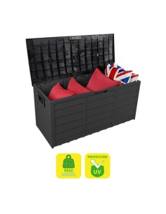 BAÃšL RESINA 290 LITROS 112X49X54CM GRIS OSCURO SUNGARDEN