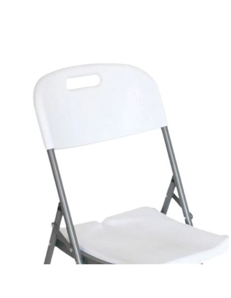 SILLA RESINA PLEGABLE PRO 44X53X83CM BLANCA SUNGARDEN