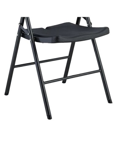 SILLA RESINA PLEGABLE PRO 44X53X83CM NEGRA SUNGARDEN