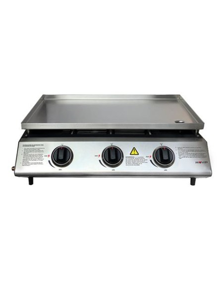 PLANCHA DE ASAR 3 FUEGOS INOXIDABLE MUVIP