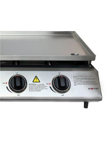 PLANCHA DE ASAR 3 FUEGOS INOXIDABLE MUVIP