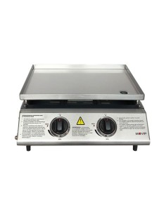 PLANCHA DE ASAR 2 FUEGOS INOXIDABLE MUVIP