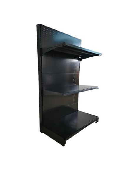 EXPOSITOR GÃ“NDOLA 900X450X1500MM NEGRO CROMAD