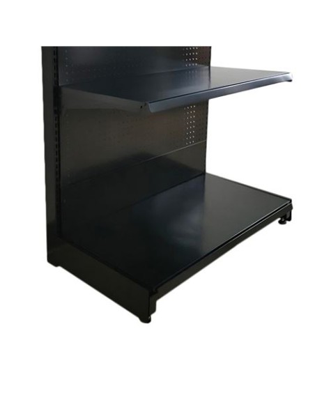 EXPOSITOR GÃ“NDOLA 900X450X1500MM NEGRO CROMAD