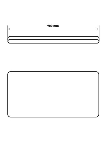 BANDEJA 900X400 + 2 SOPORTES PARA EXPOSITORES CROMAD