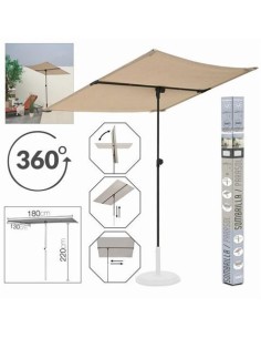 SOMBRILLA BEIGE 180X130X220CM 180GR/M2