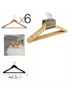 SET 6 PERCHAS DE MADERA URBAN LIVING