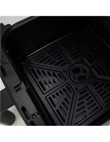 FREIDORA DE AIRE DIGITAL A COLOR 8 LITROS NEGRA/ INOX CON VENTANA JOCCA