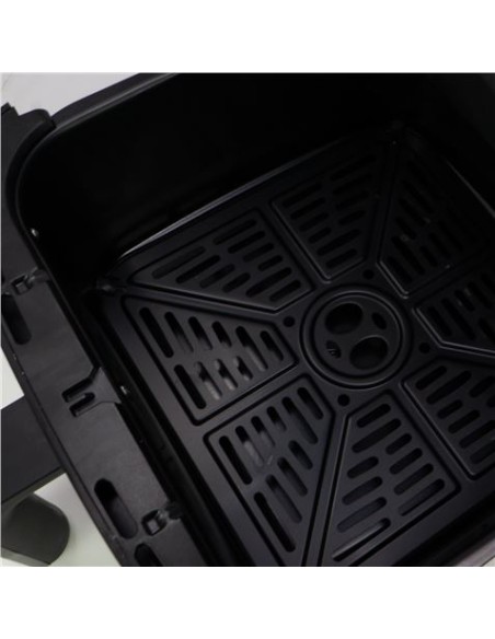 FREIDORA DE AIRE DIGITAL A COLOR 8 LITROS NEGRA/ INOX CON VENTANA JOCCA