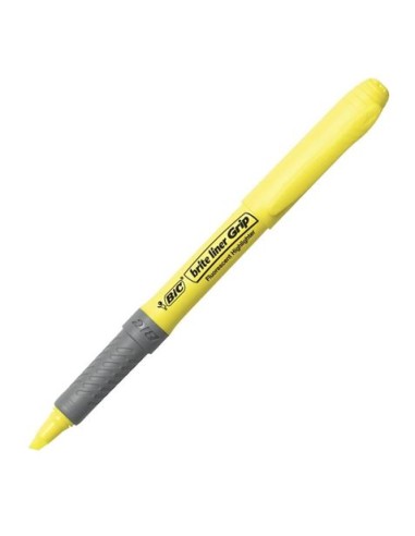 MARCADOR FLUORESCENTE AMARILLO BIC MANEJO COMODO