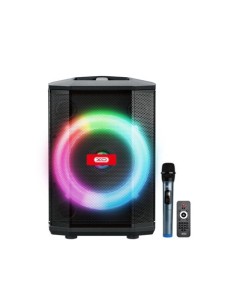 ALTAVOZ KARAOKE RGB 40W CON MICROFONO INALAMBRICO F53 XO