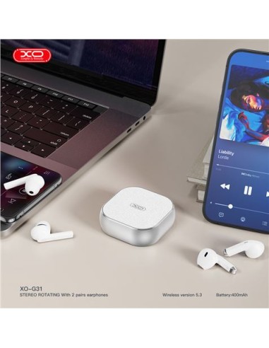 AURICULARES TWS BLUETOOTH G31 CON 4 AURICULARES XO