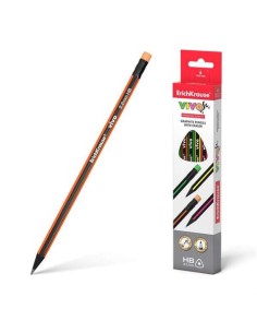 LAPIZ GRAFITO TRIANGULAR CON GOMA ERICHKRAUSE