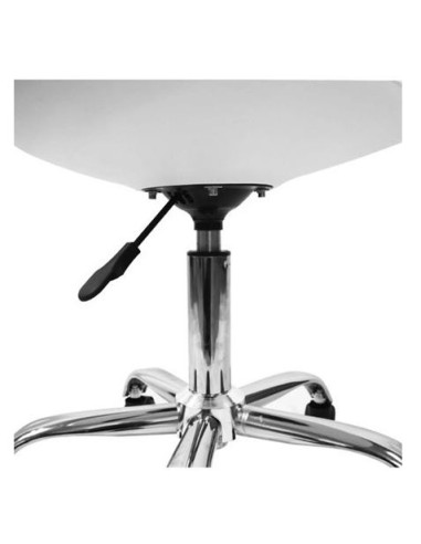 SILLA DE ESCRITORIO CON RUEDAS 97X47X58CM BLANCA