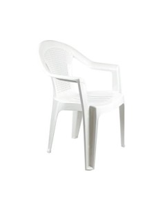 SILLA CON REPOSABRAZOS STACK BLANCA