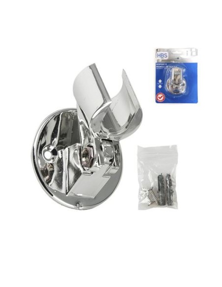 SOPORTE PARED MANGO DUCHA CLICOS CROMADO HBS