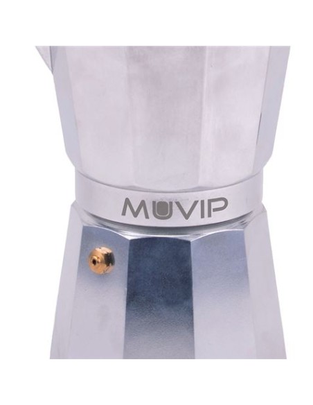 CAFETERA 6 TAZAS ALUMINIO ANTIADHERENTE MUVIP