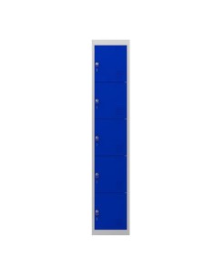 TAQUILLA METÃLICA 5 PUERTAS 1800X300X500MM AZUL CROMAD 2