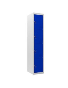 TAQUILLA METÃLICA 4 PUERTAS 1800X300X500MM AZUL CROMAD