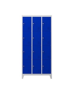 TAQUILLA METÃLICA CON PATAS 12 PUERTAS 1900X1000X500MM AZUL CROMAD 2