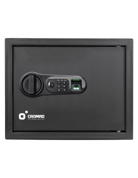 CAJA FUERTE ELECTRÃ“NICA CON DETECTOR DE HUELLA 300X380X300MM CROMAD