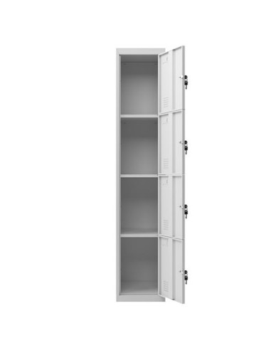 TAQUILLA METÃLICA 4 PUERTAS 1800X300X500MM CROMAD