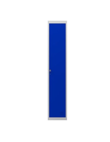 TAQUILLA METÃLICA 1 PUERTA 1800X300X500MM AZUL CROMAD
