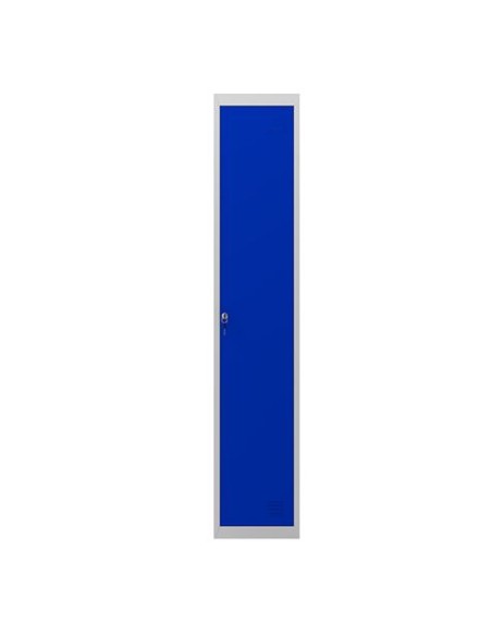 TAQUILLA METÃLICA 1 PUERTA 1800X300X500MM AZUL CROMAD
