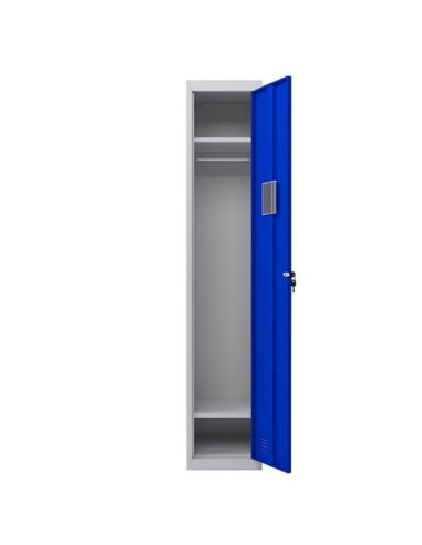 TAQUILLA METÃLICA 1 PUERTA 1800X300X500MM AZUL CROMAD