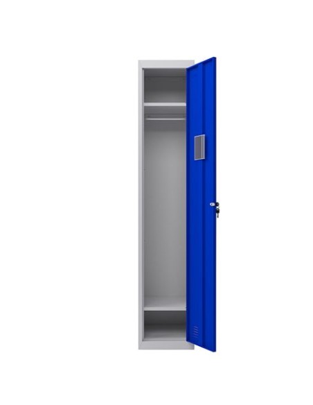 TAQUILLA METÃLICA 1 PUERTA 1800X300X500MM AZUL CROMAD