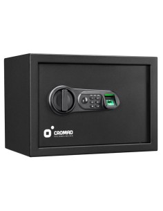 CAJA FUERTE ELECTRÃ“NICA CON DETECTOR DE HUELLA 250X350X250MM CROMAD