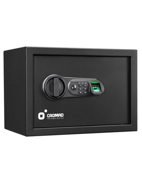 CAJA FUERTE ELECTRÃ“NICA CON DETECTOR DE HUELLA 250X350X250MM CROMAD