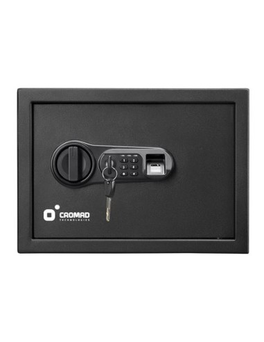 CAJA FUERTE ELECTRÃ“NICA CON DETECTOR DE HUELLA 250X350X250MM CROMAD