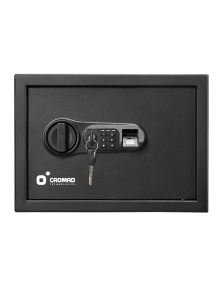 CAJA FUERTE ELECTRÃ“NICA CON DETECTOR DE HUELLA 250X350X250MM CROMAD