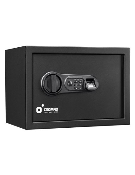 CAJA FUERTE ELECTRÃ“NICA CON DETECTOR DE HUELLA 250X350X250MM CROMAD