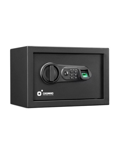 CAJA FUERTE ELECTRÃ“NICA CON DETECTOR DE HUELLA 200X310X200MM CROMAD