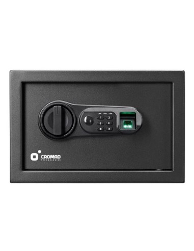 CAJA FUERTE ELECTRÃ“NICA CON DETECTOR DE HUELLA 200X310X200MM CROMAD