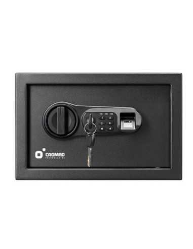 CAJA FUERTE ELECTRÃ“NICA CON DETECTOR DE HUELLA 200X310X200MM CROMAD