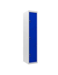 TAQUILLA METÃLICA 3 PUERTAS 1800X300X500MM AZUL CROMAD