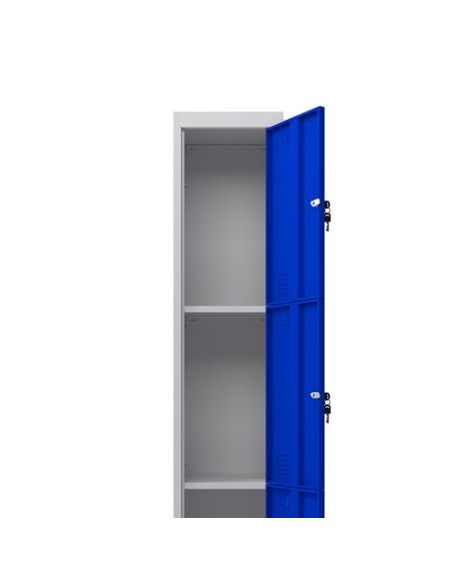 TAQUILLA METÃLICA 3 PUERTAS 1800X300X500MM AZUL CROMAD